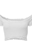 French Connection Womens Shirred Off Shoulder Top