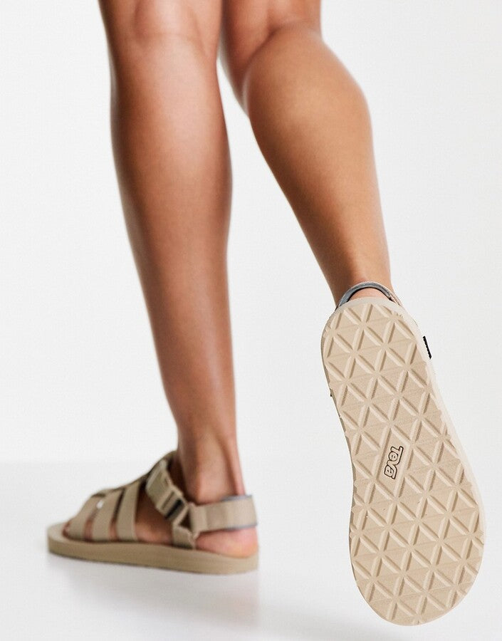 Teva Womens Original Dorado Caged Flat Sandals in Neutral