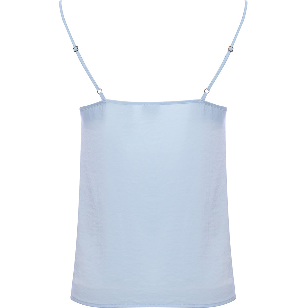 JDY Women's Blue Lace Trim Cami Top