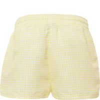 Ellesse Women's Yellow Gingham Shorts