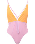 Vero Moda Womens Lilac Colourblock Swimsuit