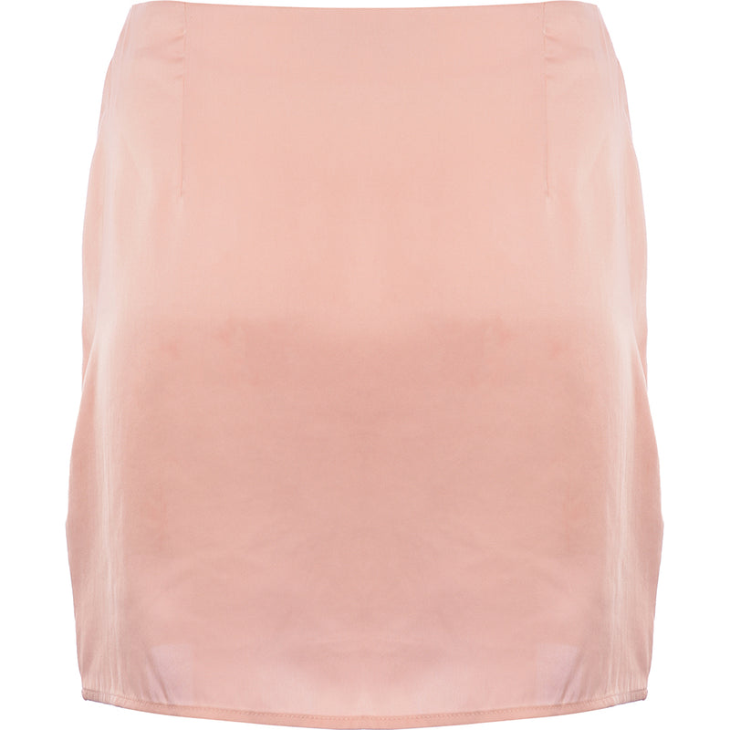 South Beach Knot Front Beach Skirt In Dusty Pink