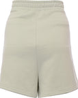 & Other Stories Womens Dusty Green Cotton Frill Edge Jersey Shorts