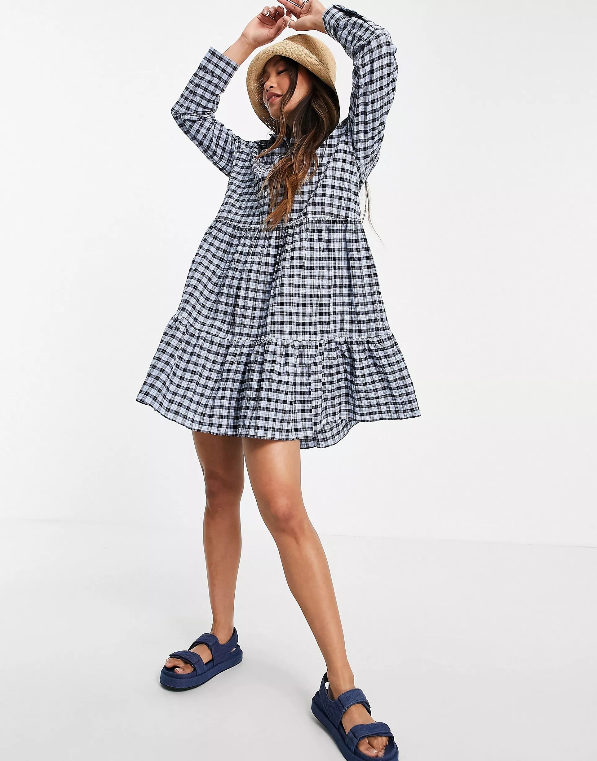 Mango 2024 gingham dress