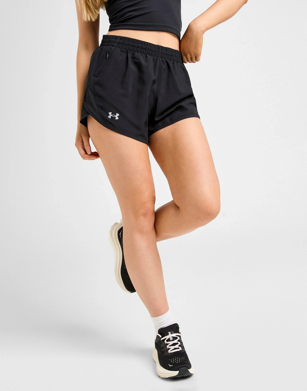 Under Armour Womens Fly By 2.0 2 in 1 Shorts In Black
