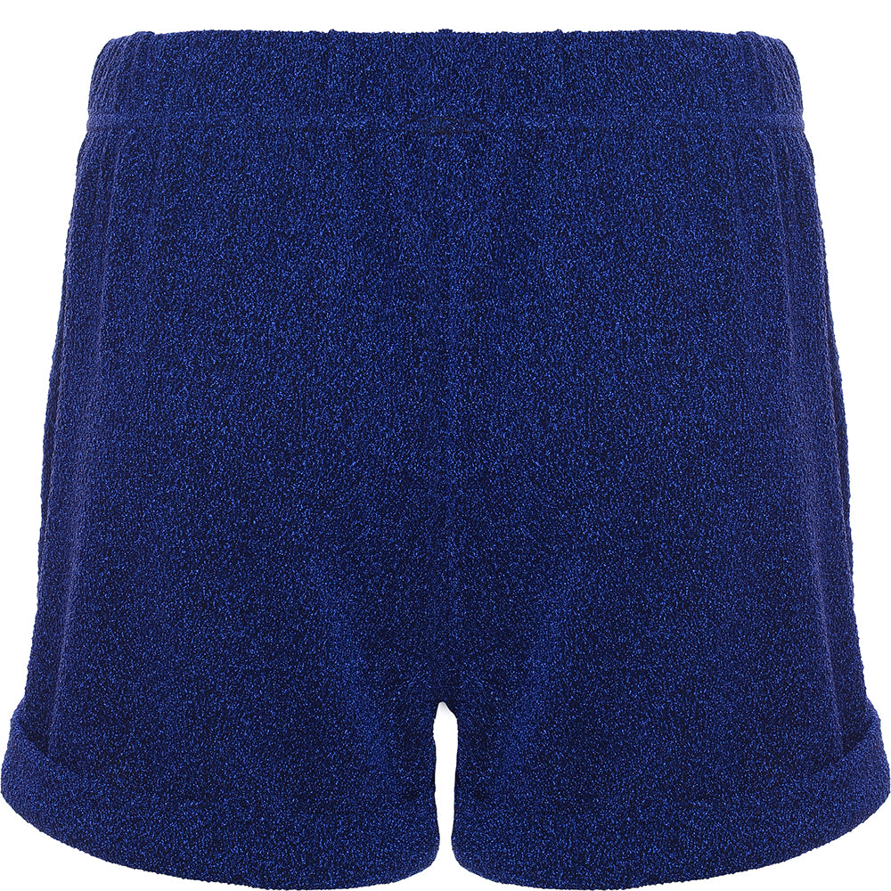 South Beach Womens Blue Metallic Beach Short