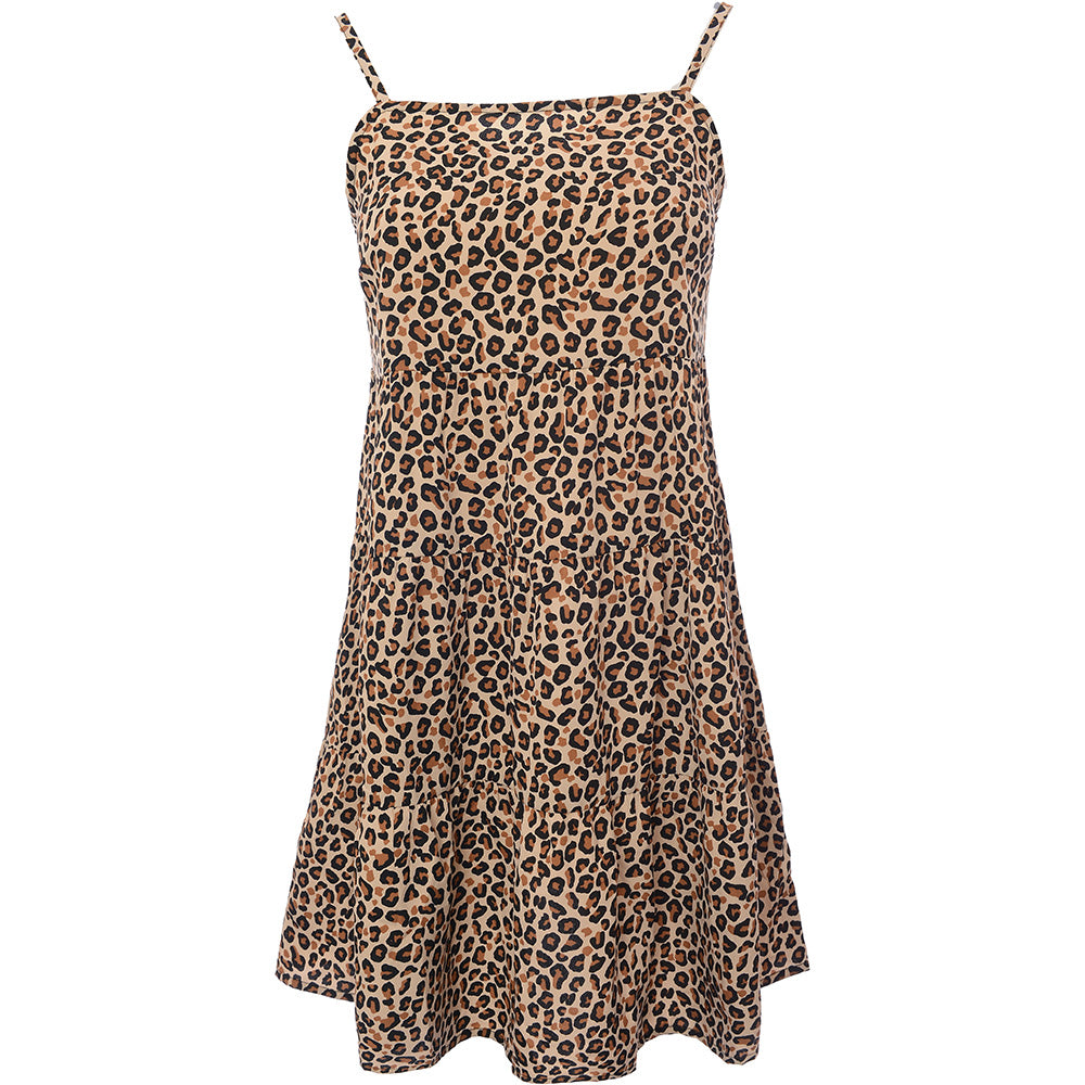 Wednesday&#39;s Girl Women&#39;s Leopard Print Mini Cami Dress