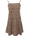 Wednesday's Girl Women's Leopard Print Mini Cami Dress