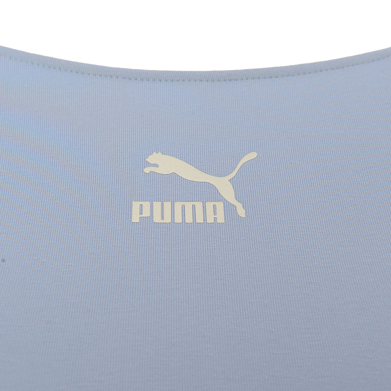 Puma Women's Blue Classics Crop T-Shirt