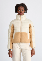 Columbia Womens Leadbetter Point Sherpa Jacket in Neutral