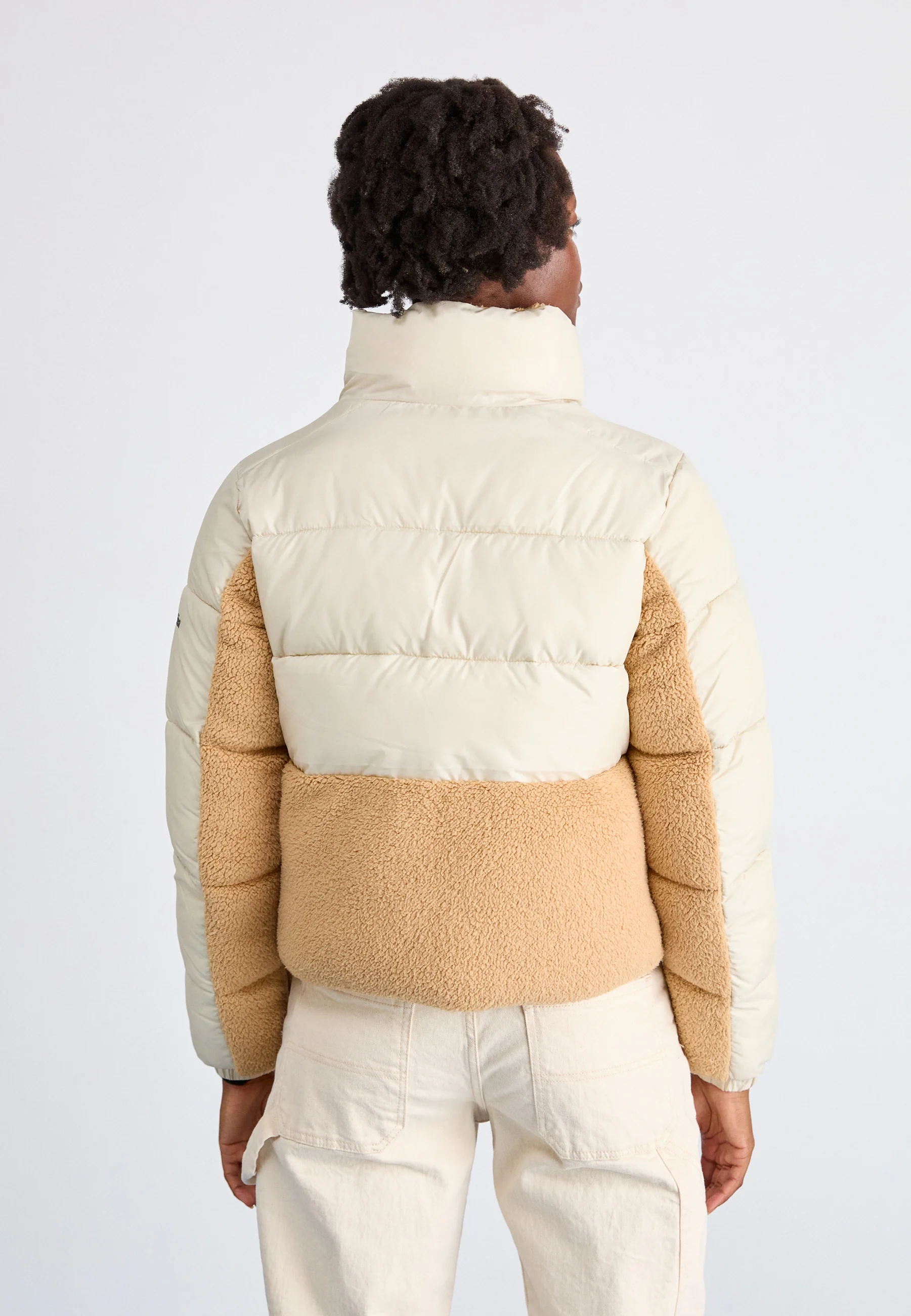 Columbia Womens Leadbetter Point Sherpa Jacket in Neutral