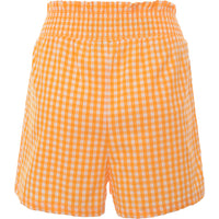 Influence Women's Orange Gingham Print Tall Shorts