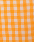 Influence Women's Orange Gingham Print Tall Shorts