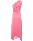 TFNC Women's Bubblegum Pink One Shoulder Maxi Dress