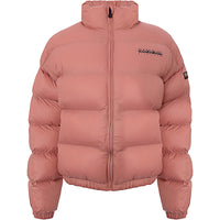 Napapijri Womens Box Cropped Puffer Jacket in Pink