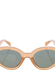 A.Kjaerbede Big Winnie Womens Oversized Round Sunglasses In Light Brown