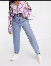 Cotton:On slouchy mom jean in dark wash blue