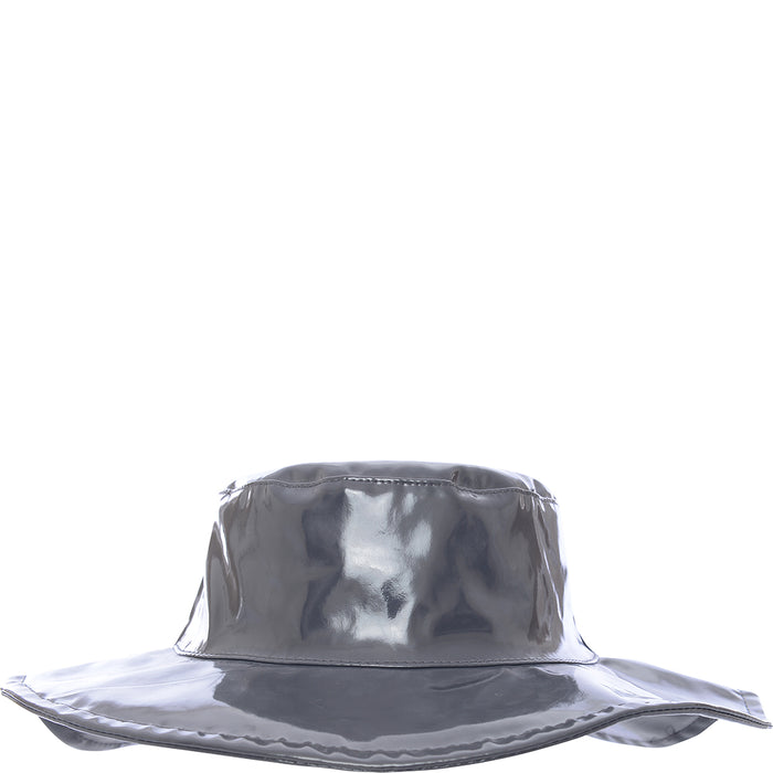 Svnx Women's Grey Pu Leather Fedora