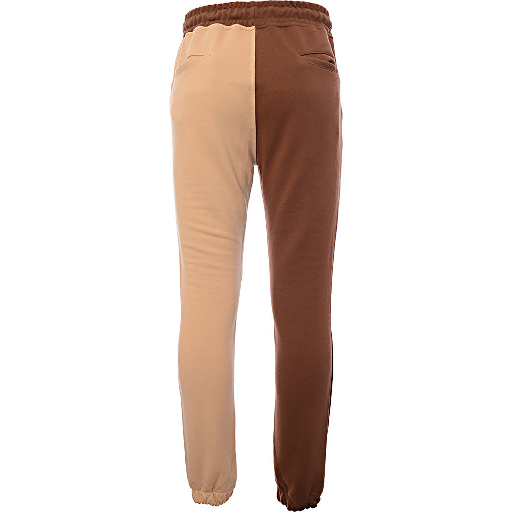 Sixth June Mens Brown Colourblock Joggers