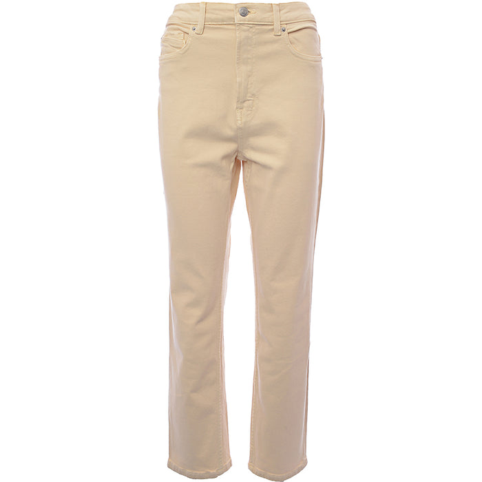 Stradivarius Slim Mom With Stretch In Ecru