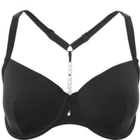 Hunkemoller Canned Padded Bikini Top in Nero