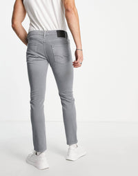 Jack & Jones Slim Fit Jeans In Mid Grey