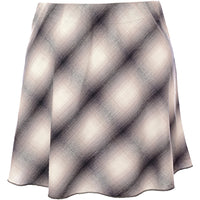 Weekday Women's Check Print Shorty Cotton Skirt