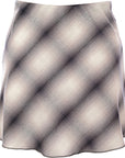 Weekday Women's Check Print Shorty Cotton Skirt