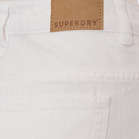 Superdry Women's White Wide Leg Cropped Jeans