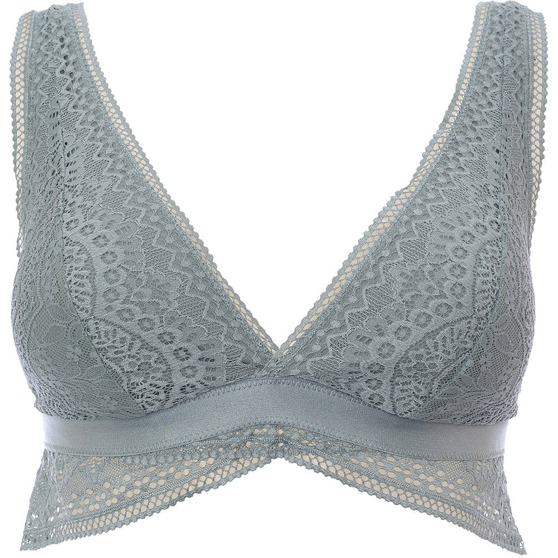 Hunkemoller Women's Clea High Apex Lightly Padded Lace Bralette