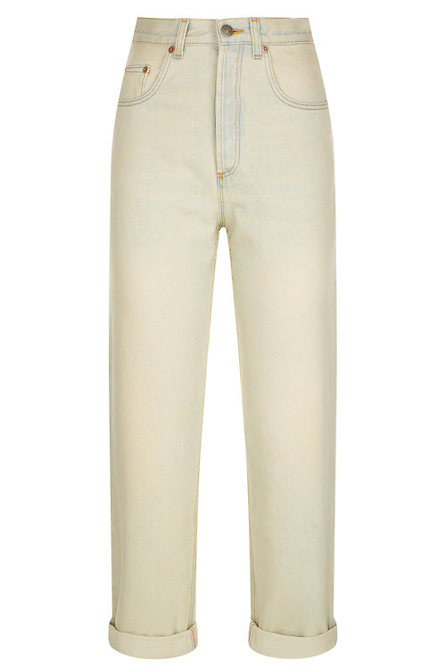Gucci Womens Jeans in Cream
