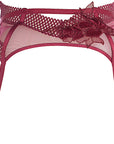 Ann Summers Women's Burgundy Lace Suspender Belt