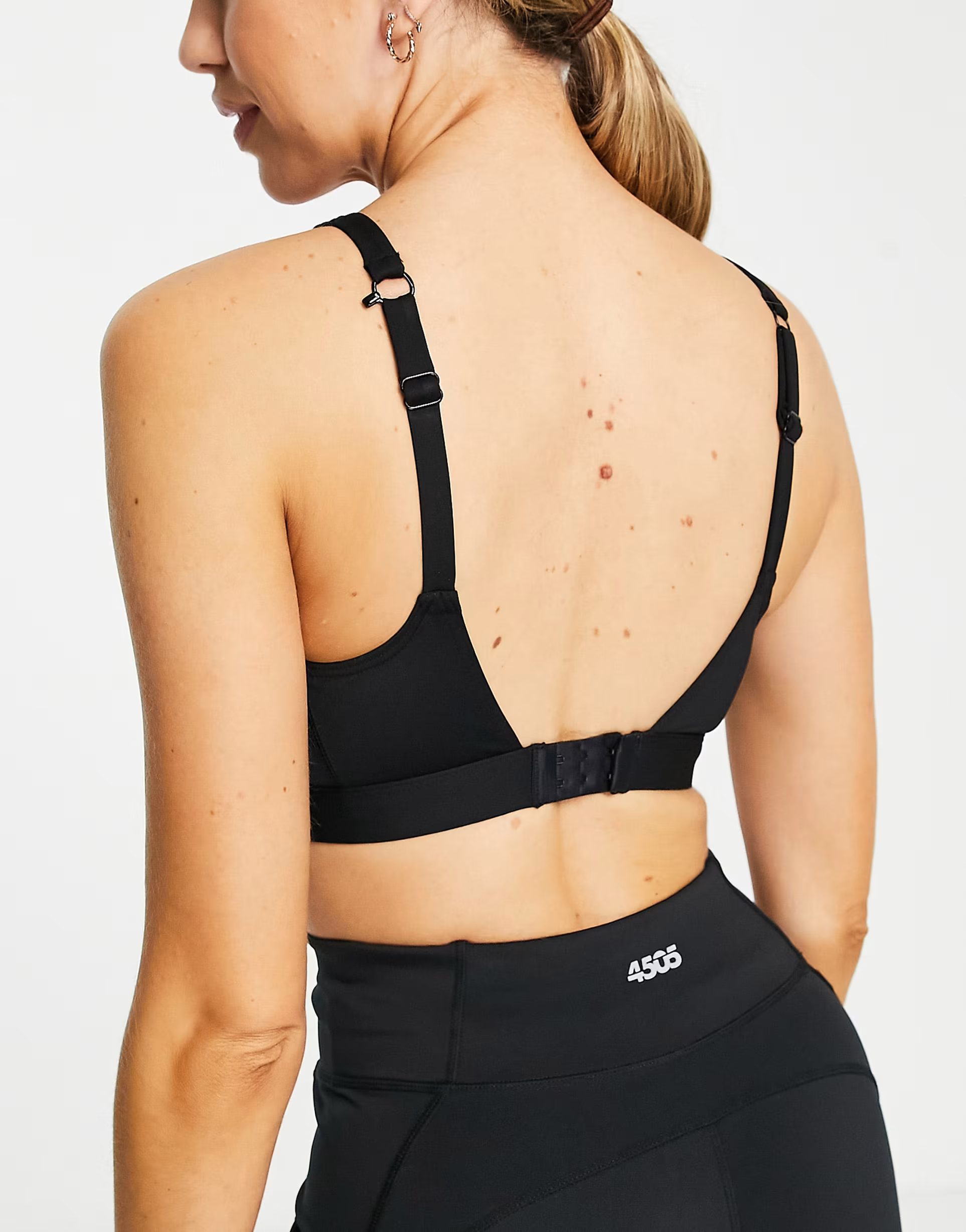 South Beach Womens High Support Sports Bra In Black