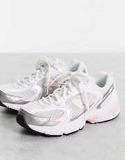 New Balance Womens 530 Trainers in White And Pastel Pink