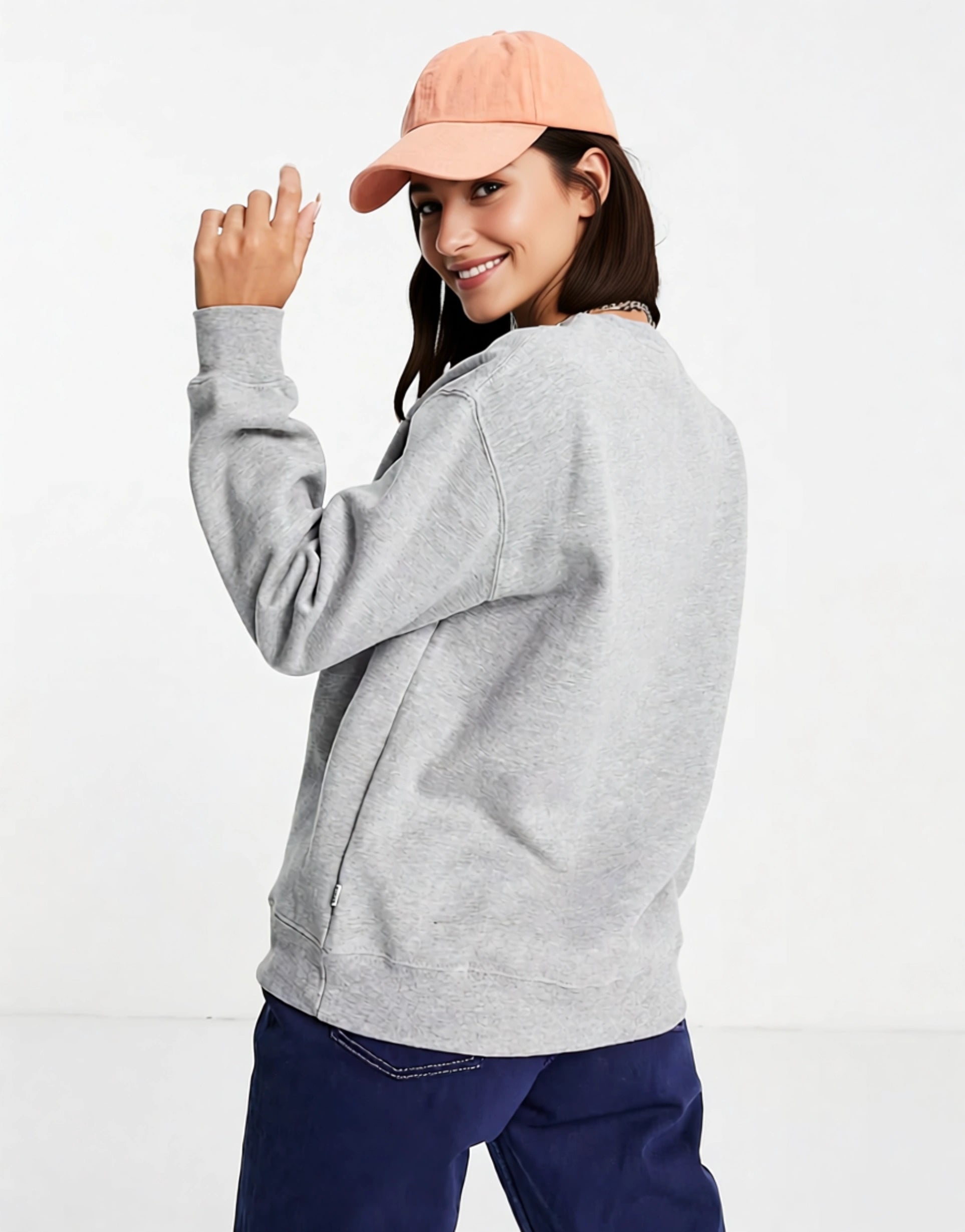 Huf Womens Relaxed Sweatshirt With Fire Logo