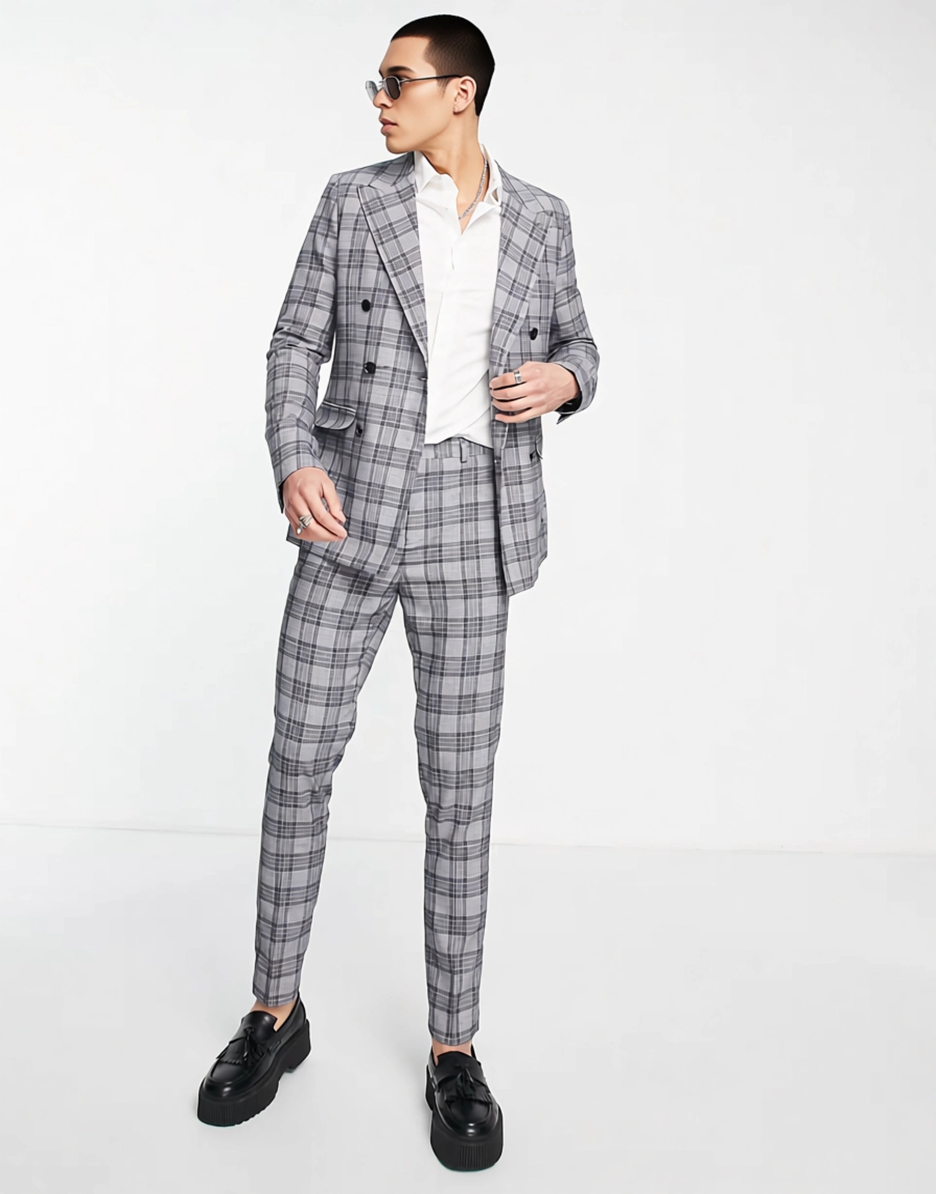Mens Gianni Feraud Tall Straight Leg Pinstripe Suit Trousers