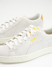 Puma Womens Suede Trainers In Off White Tones