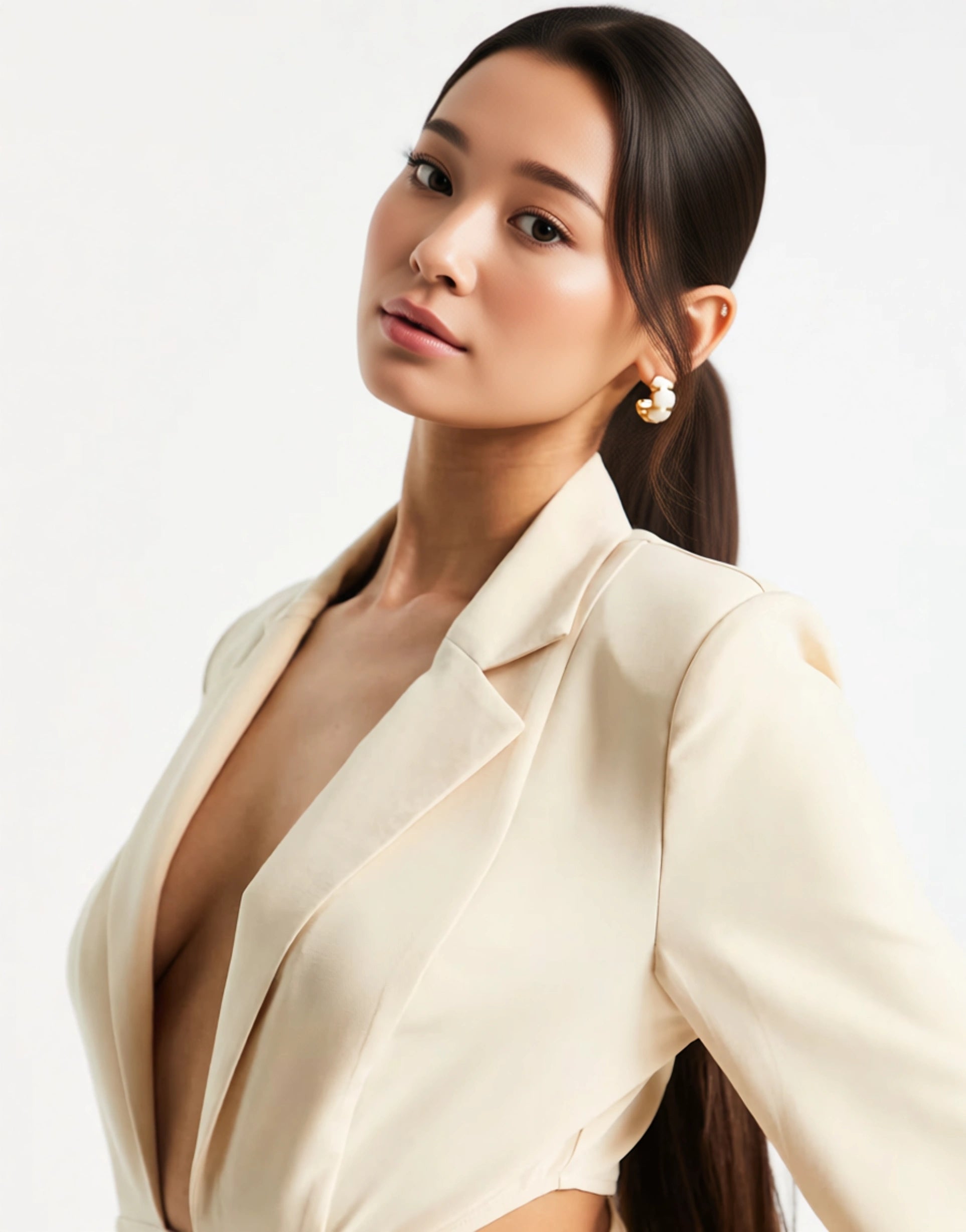 Womens Public Desire Cut Out Detail Blazer Dress In Stone