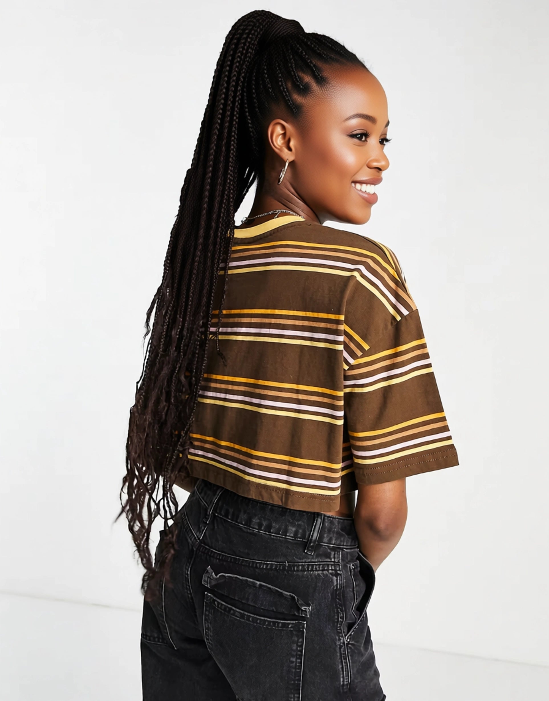 Womens Quiksilver Road Song Cropped T-Shirt In Brown