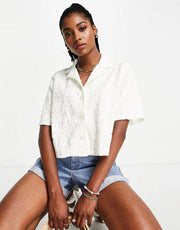 Quiksilver Womens Nomad Culture Shirt in White