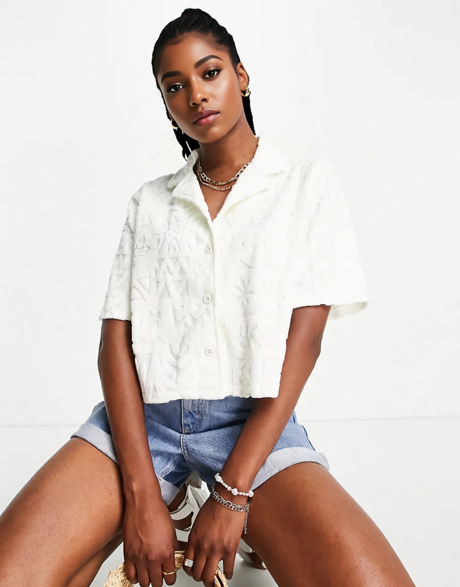Quiksilver Womens Nomad Culture Shirt in White
