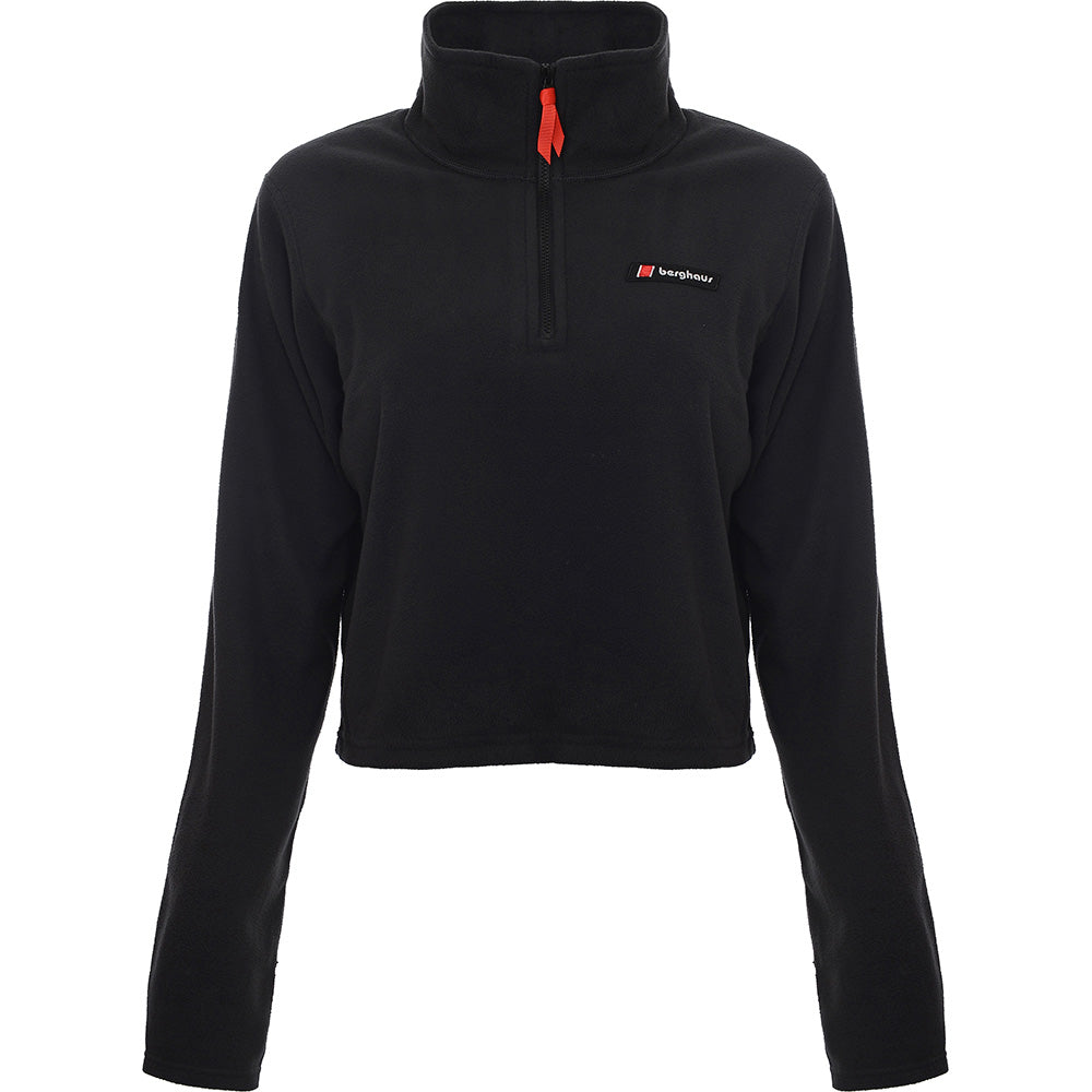 Berghaus Women's Black Prism 1/4 Zip Cropped Fleece