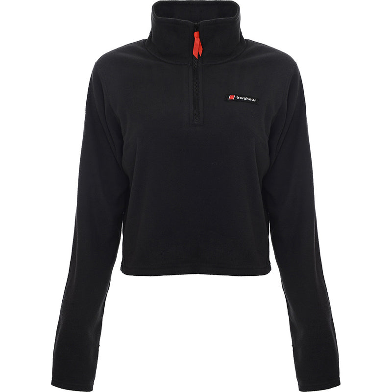 Berghaus Women's Black Prism 1/4 Zip Cropped Fleece