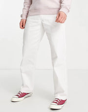 Mens Dickies 874 Work Trousers In White Straight Fit