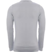 Bolongaro Trevor Unisex Grey Notch Collared Jumper