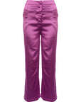 EI8TH Hour Women's Purple Wide Leg Tailored Trousers