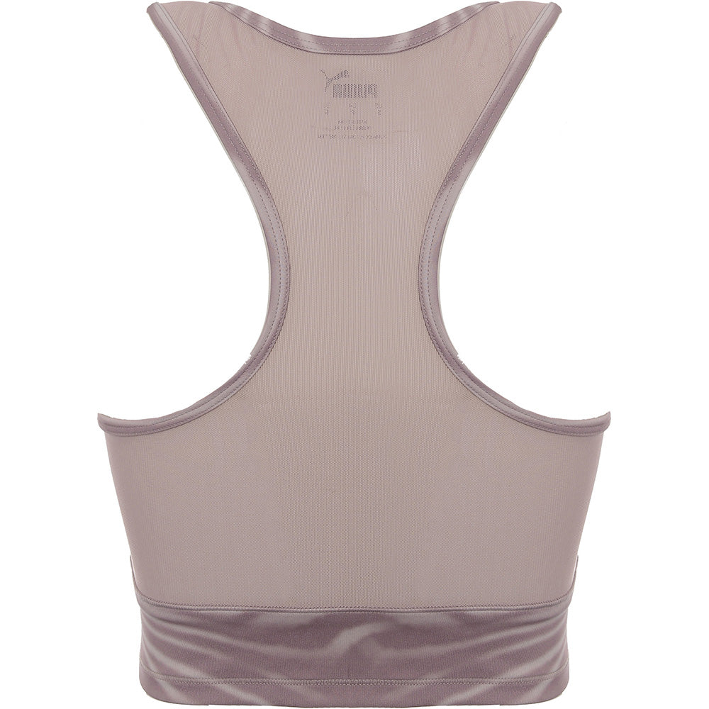 Puma Women's Mauve Texture Studio Yoga Crop Top