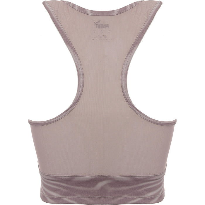 Puma Women's Mauve Texture Studio Yoga Crop Top