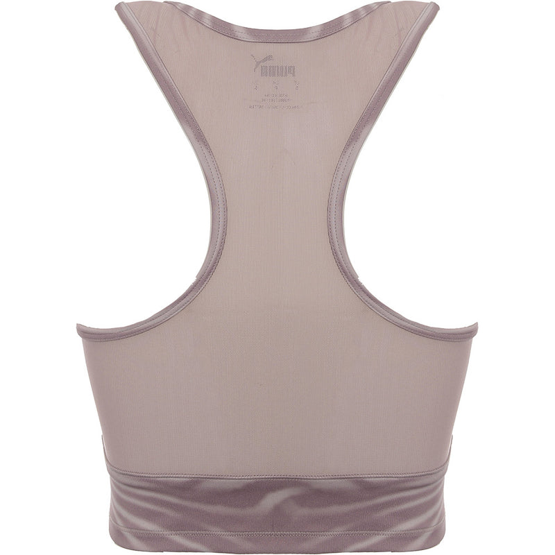 Puma Women's Mauve Texture Studio Yoga Crop Top