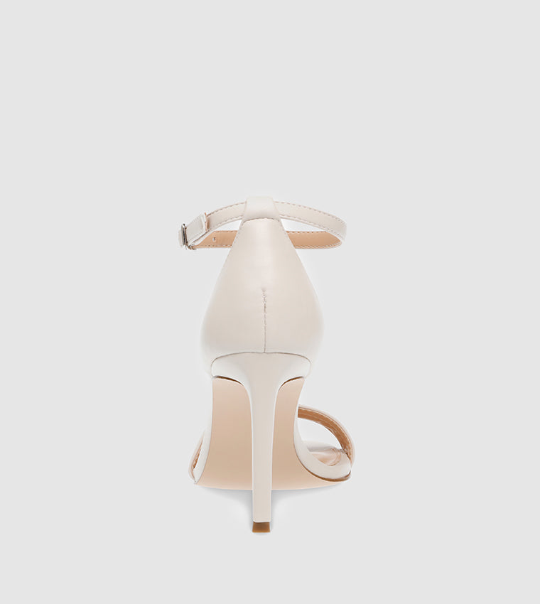 Steve Madden Womens Jynelle Mid Heeled Sandals in Neutral
